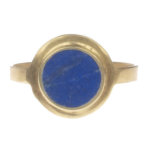 Lapis Round Ring - Afghanistan